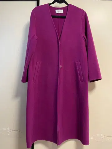 FRAY I.D 롱 코트 노카라