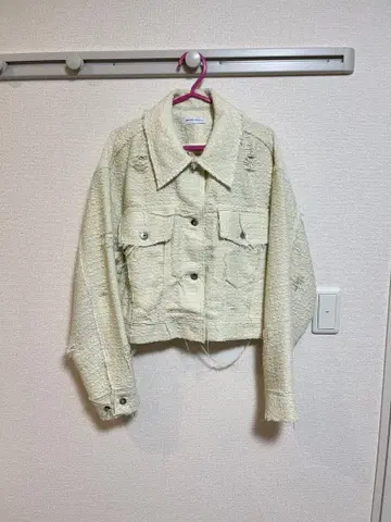 MAISON SPECIAL 아이보리 크롭 자켓