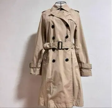 미스티우먼 PURELY 베이지 더블 브레스트 트렌치코트