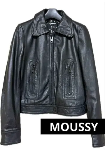 [새상품급] moussy 마우지 라무 가죽 자켓 라이더스