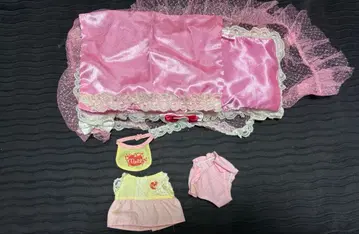 멜짱 인형용 의상 세트 7점 세트 핑크와 옐로우 컬러