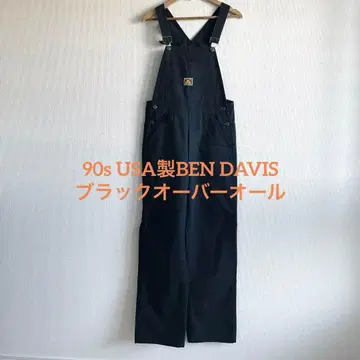 90s USA제 BEN DAVIS 블랙 오버롤 벤 데이비스