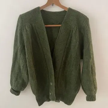 손뜨개질 니트 가디건