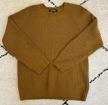 유니온 스테이션 머스타드색 스웨터 LL 사이즈