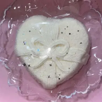 하트 케이크 화이트 복슬복슬 kikisquishy 스퀴즈