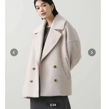 큰 카라 비버 P 코트