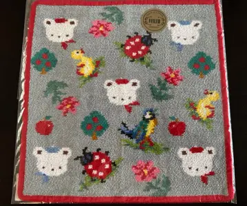 페이러 파밀리아 하이디 애플 포레스트 레드헴 타월 손수건