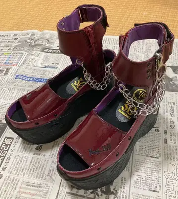 통굽 샌들 와인 요스케 YOSUKE