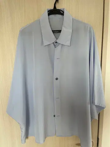 HARE 오버 사이즈 반팔 셔츠 라이트 블루