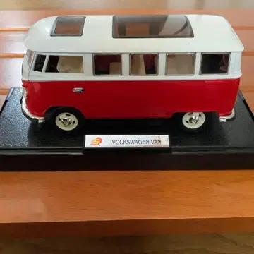 Volkswagen Van 미니카 (마이크로버스) 빨간색/화이트