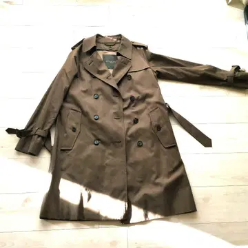 매킨토시 트렌치코트 짙은 갈색 탈부착 가능 라이너 포함