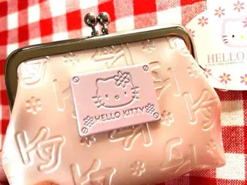 초레어 1999년 헬로키티 카오하나 지갑 가마구치 동전 지갑 핑크