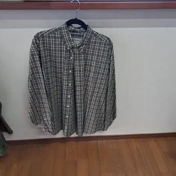 Eddie Bauer 긴팔 셔츠 L 그레이 계열 체크