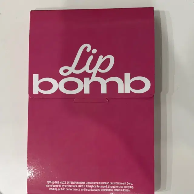 리센느 lip bomb 립밤 개봉앨범 포카X