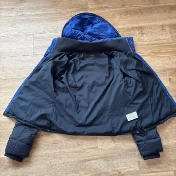 UNIQLO theory 후드 부착 다운 자켓 네이비 띠어리