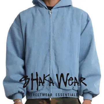[새상품] SHAKAWEAR HOODED DENIM BOMBER