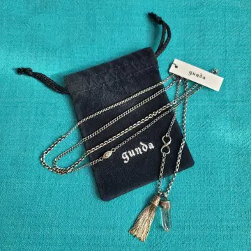 gunda 태슬 크리스탈 목걸이 재중 애용