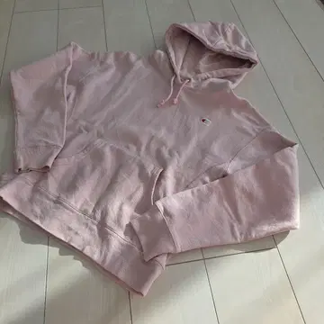 Champion Reverse Weave 후드티 핑크