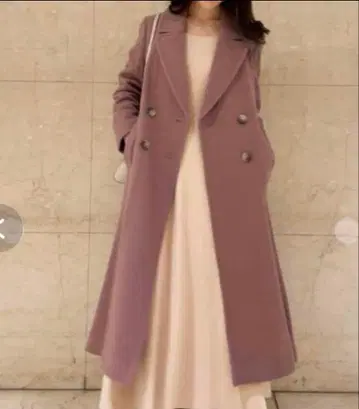 코코딜 백 플레어 롱 코트