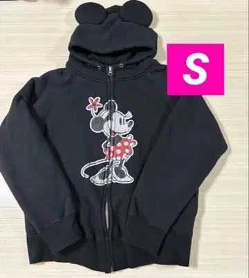 [ 공식 ] 도쿄 디즈니 리조트 후드티 S 사이즈 미니 귀 포함 블랙