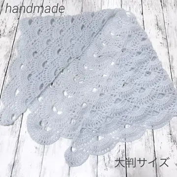 삼각형 숄 스톨 대형 사이즈 (아이스 블루)