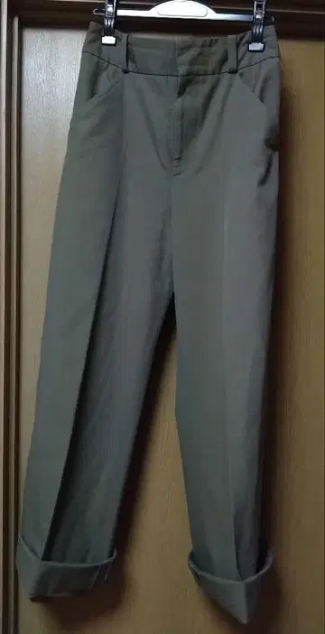 마가렛호웰 울코튼 트윌 롱 팬츠 2 카키