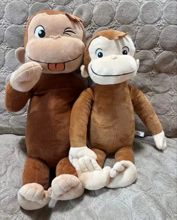 호기심 많은 조지 봉제 인형 2개 세트