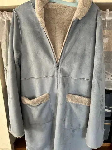 푹신푹신, 따뜻한, 리버서블, 후드티 코트