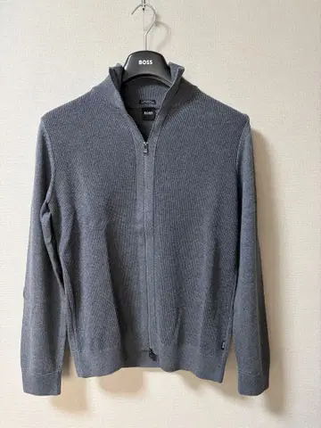 BOSS 그레이 집업 가디건