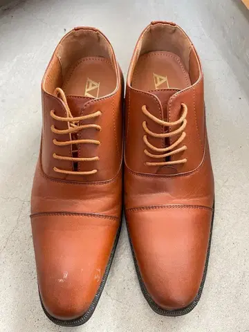 브라운 가죽 드레스 슈즈