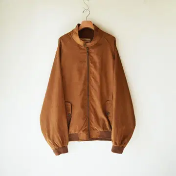 90s norm thompson 페이크 스웨이드 피치 스킨 스윙탑