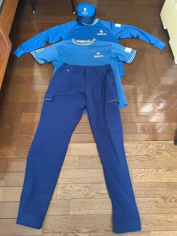 SAKAI 파랑 셋업 반팔 긴팔 팬츠