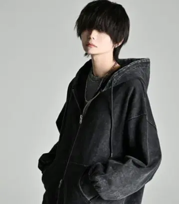 welise x 이누카이 쿄 헤비 웨이트 맨투맨 더블 집업 후드티