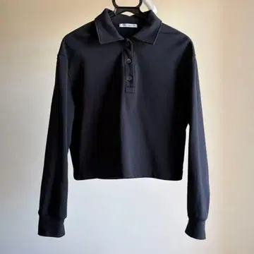 코튼 쭈리 숏 폴로 맨투맨 풀오버/네이비