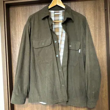 [ BAYFLOW ] 코듀로이 셔츠 자켓 아메카지 서프 카키 L