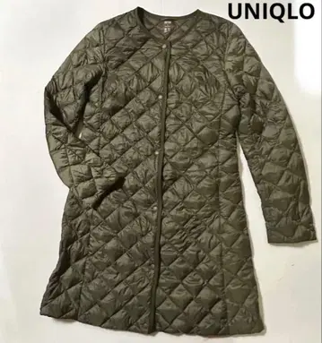 유니클로 울트라 라이트 다운 다이아 퀼팅 컴팩트 코트 카키