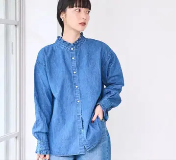 coen 코엔 2WAY 데님 블라우스