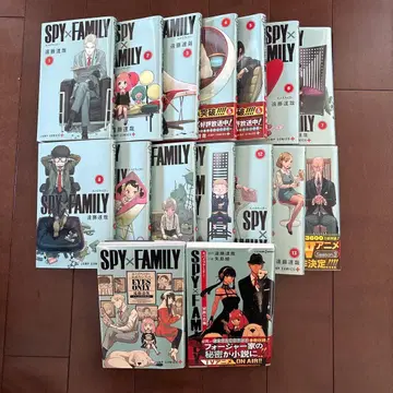 SPY x FAMILY 코믹스 1~14권 + 공식 팬북, 소설