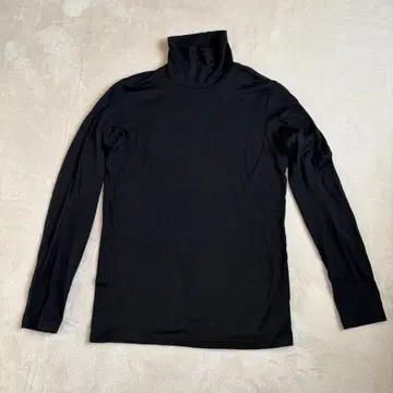 ATTACHMENT 터틀넥 긴팔 티셔츠 블랙 3 사이즈