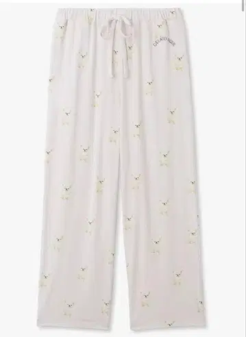 젤라또피케 DOG 패턴 롱팬츠 핑크 치와와 패턴