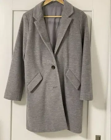 체스터 코트 코트 아우터 그레이 L 사이즈 봄 가을 겨울 코트