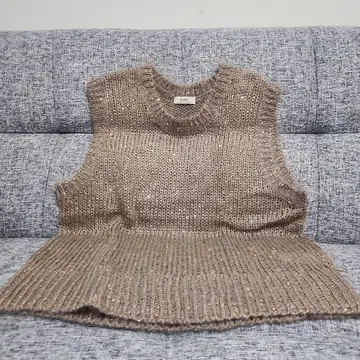 LESAGE 베이지 니트 베스트