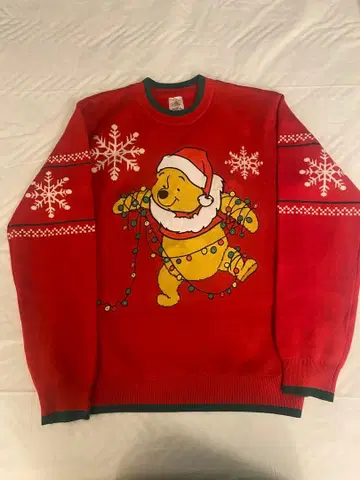디즈니 스웨터 푸우 빛나는 2장 세트