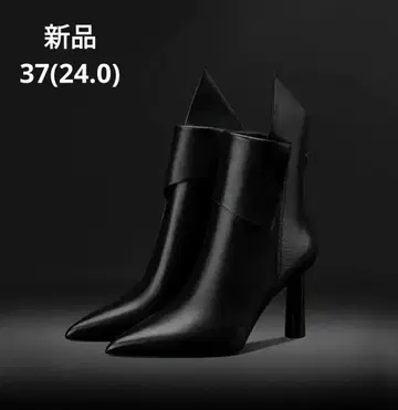 블랙 앵클부츠 숏부츠 37 새상품