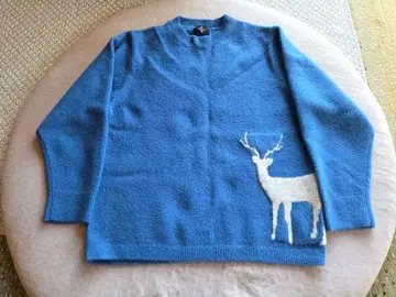 TNOC 사슴 디자인 스웨터 M