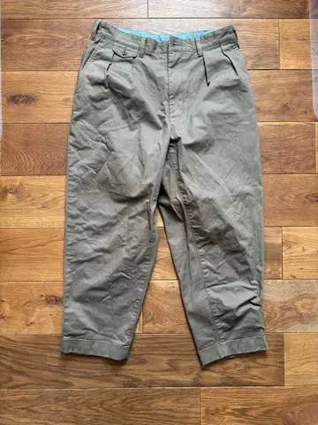 BEAMS 투플리츠 치노 팬츠 올리브 M