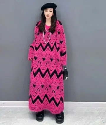 [ LONDA ] 네온 스웨터 원피스