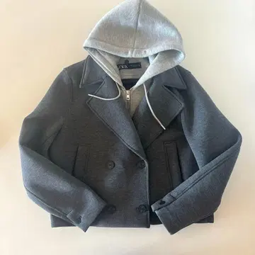 ZARA 자라 후드 레이어 크롭 자켓 코트