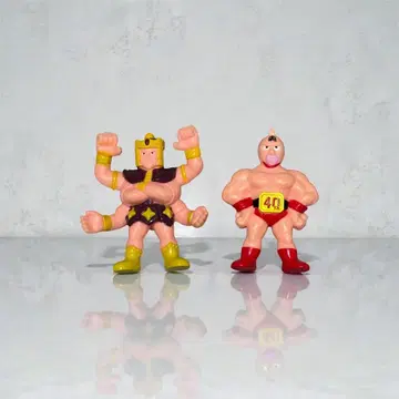 근육맨 지우개 2개 세트 초레어 컬러링 풀컬러 근육맨 아슈라맨