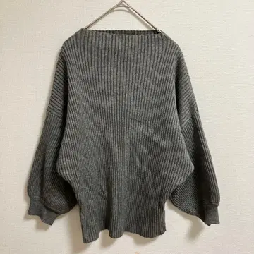 cawaii FRENCH PAVE 소매 포원 오프넥 니트탑